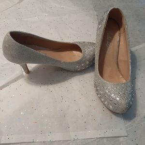 Women's jewel glitter heels, size 7 BELLA LUNA